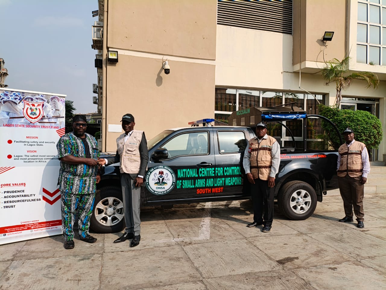LSSTF Donates Operational Vehicle to NCCSALW South West, Boosts Regional Security Efforts