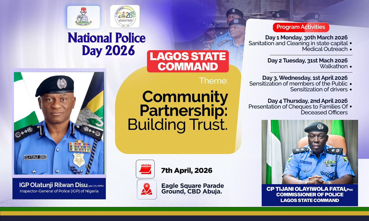 Lagos Police Announce Activities for National Police Day 2026 Celebration