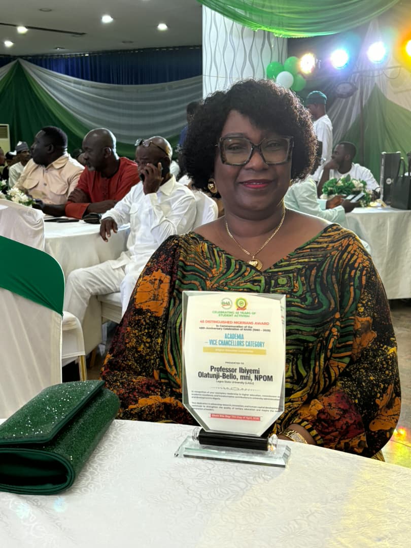 NANS Honours LASU VC Olatunji-Bello at 45th Anniversary Celebration